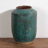 Antique turquoise green vase (circa 1820) #34