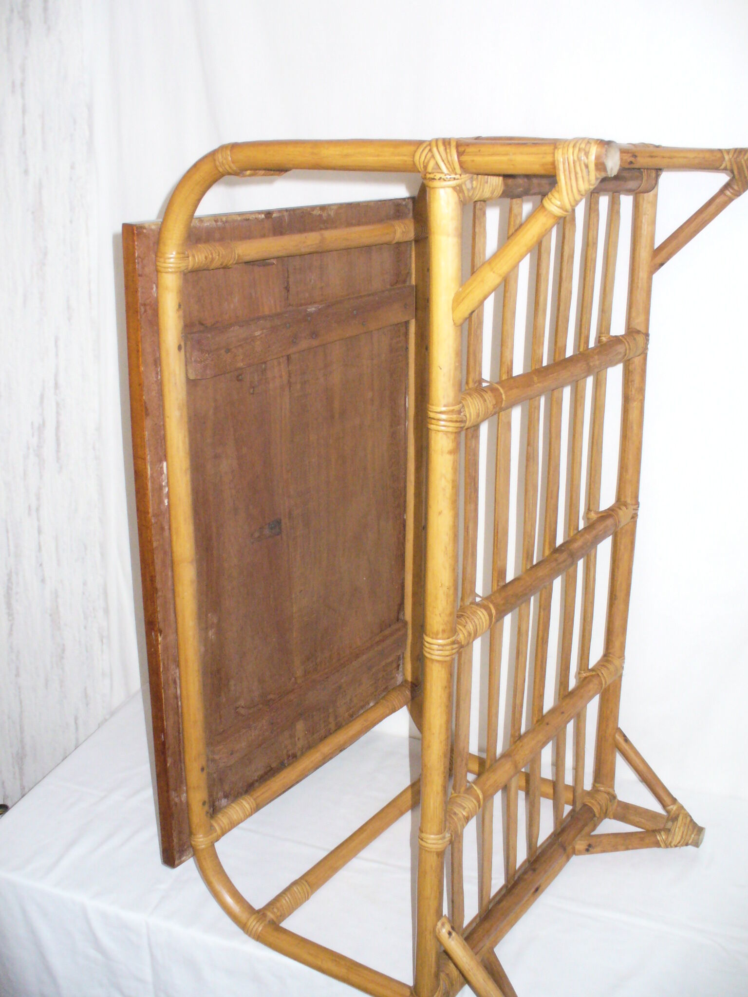 Bamboo coffee table rattan of the 1950s