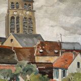 Village landscape signed Mauboussin