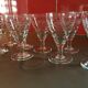Suite of 8 wine glasses 1950/60 - blown glass