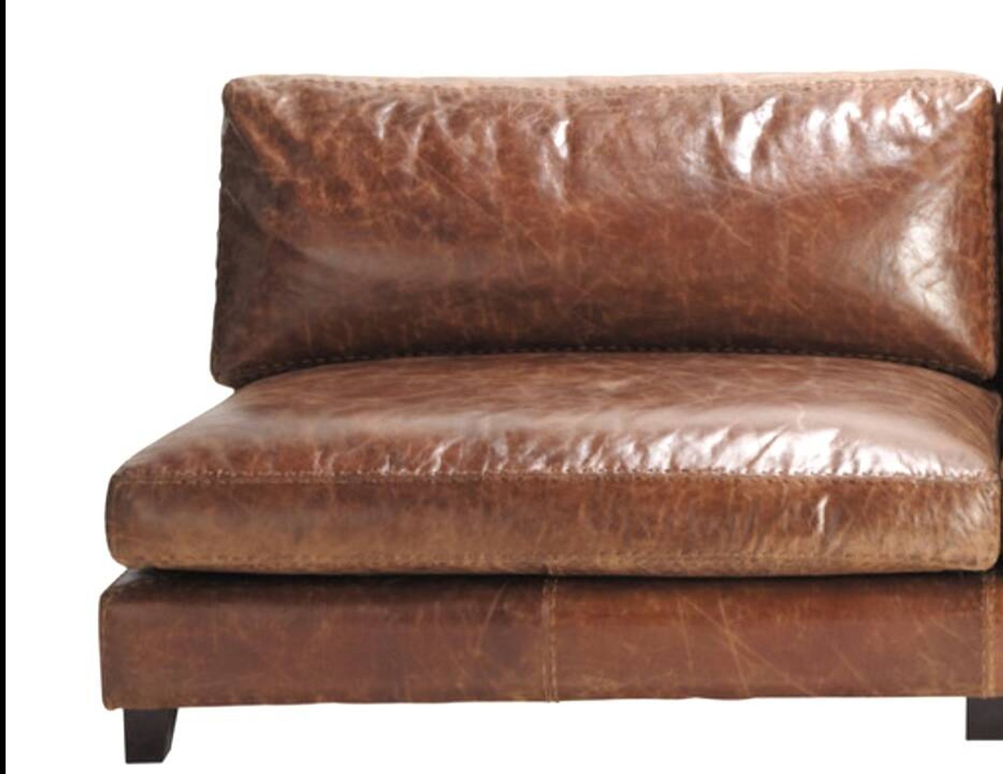 Canapé scandinave vintage en cuir