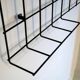 String metal wall mount coat, hat and umbrella rack, 1960s