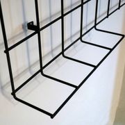 String metal wall mount coat, hat and umbrella rack, 1960s