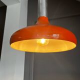 Space age orange 70s pendant light
