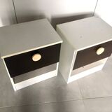 Pair of Prisunic bedside tables 1970