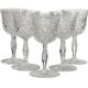 Hand-blown and hand-cut crystal wine glass, Josair, 1960