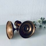 Pair of bronze candlesticks