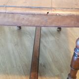 Wooden table with turned legs
