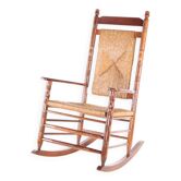 Chaise à bascule en paille