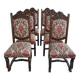Lot de 6 chaises style renaissance espagnol