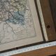 Map of the Yonne, printed in 1889. Authentic Vintage.
