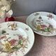 Assiettes Lunéville Keller & Guérin XIXème terre de fer