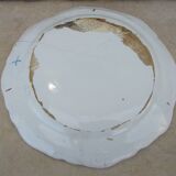 Old faience plate of Moustiers