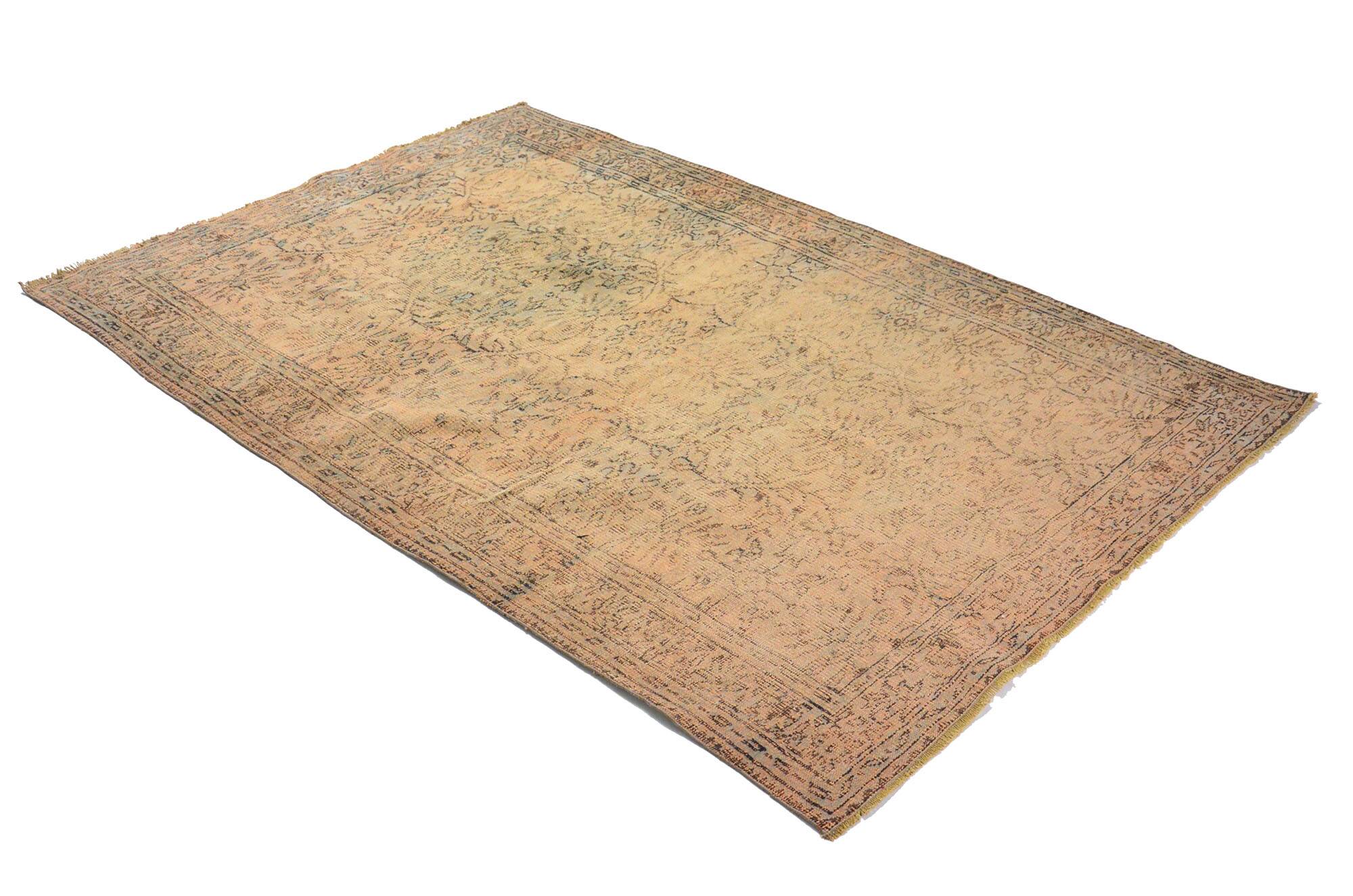 Tapis Oushak Ancien – Tons Terre & Patine Unique, 176 x 261 cm