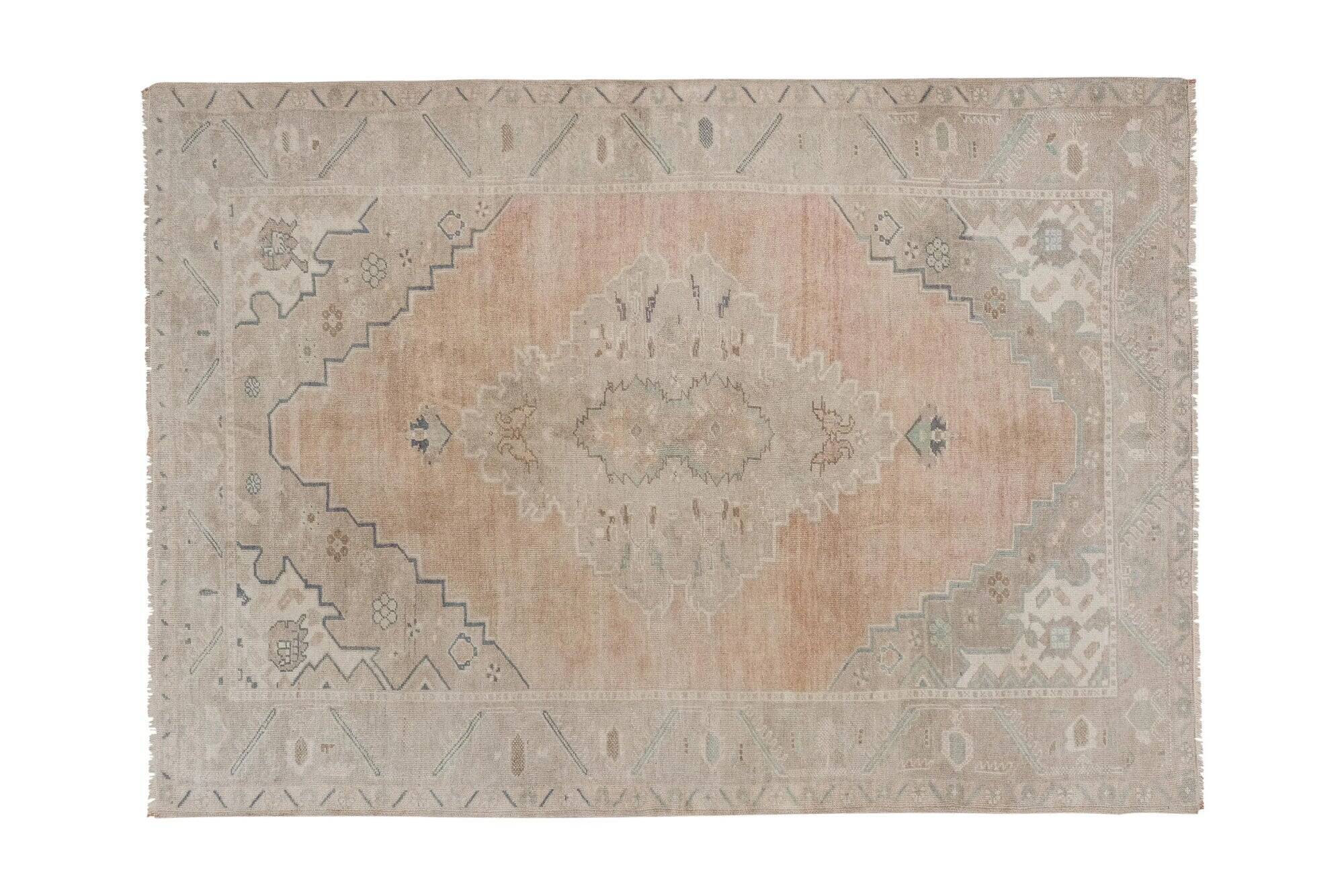 Vintage Turkish Oushak rug 180x262 cm