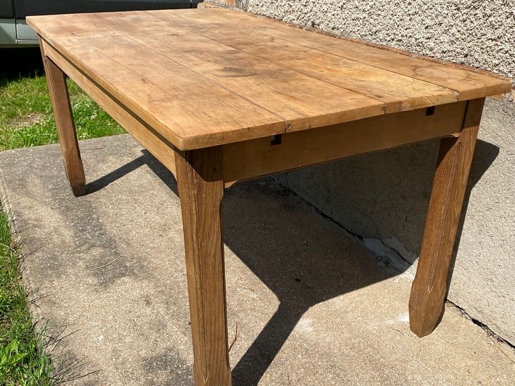 Farm table dining kitchen with solid wood dining 1950 150x79x72cm