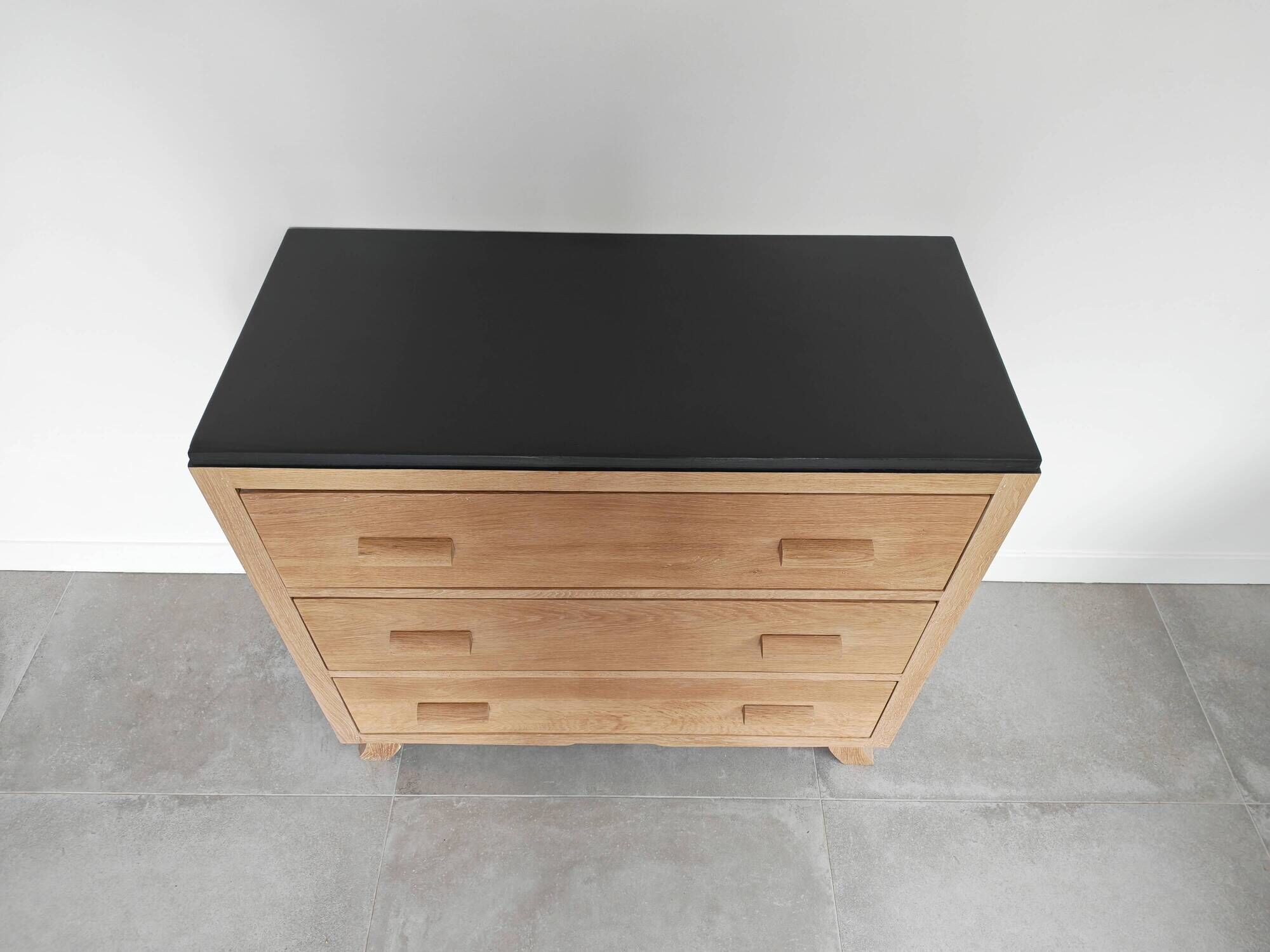 Commode 1950 - 1960 solid oak front