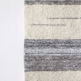 Carpet grey and white - 65 x 120 cm