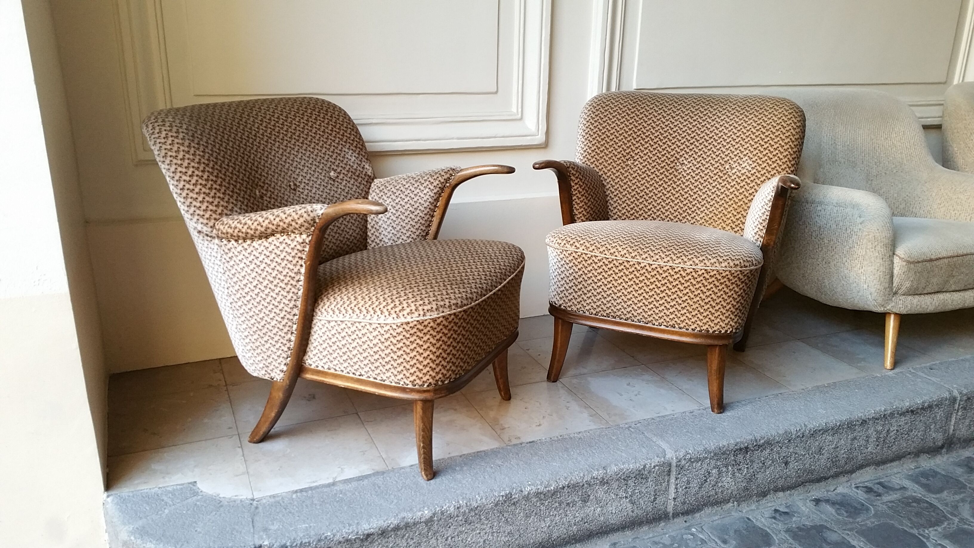 Sculptural years 50-60 vintage chairs design Penguin