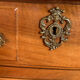 Blond walnut chest of drawers with three drawers. XVIIIth century
