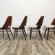 Chaises de salle à manger par Radomir Hoffman pour ton, années 1950, Set de 4