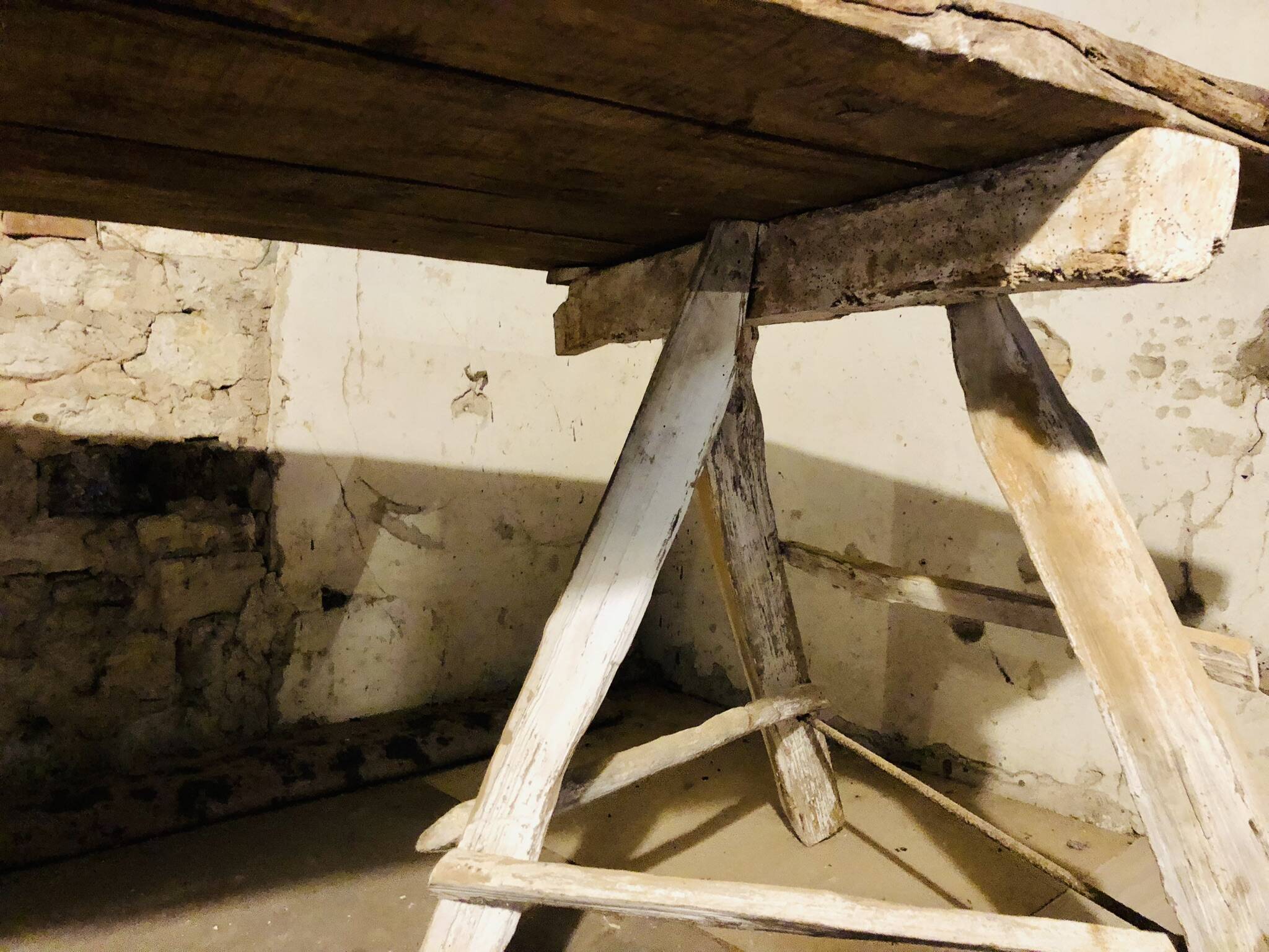 Large rustic country table