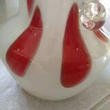 Flora vase by Frantisek Koudelka, beige-red, 1970