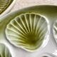 Set of 10 Moulin de Loups oyster plates