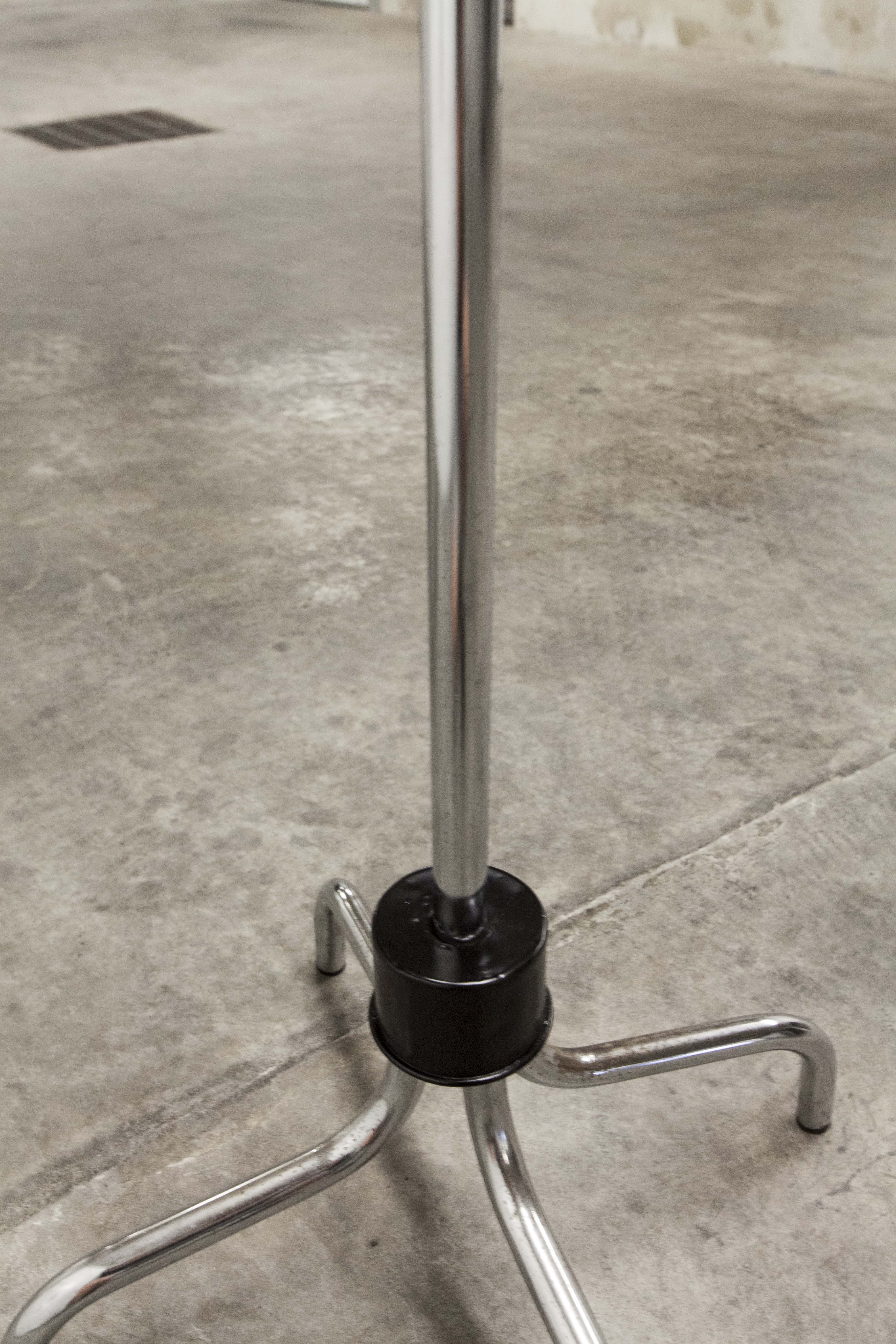 Manail holder parrot metal chrome industrial 1960