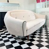 Mid Century Modern 1960’s Boucle Sofa Bed by Greaves and Thomas
