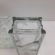 3 vintage glass brick vases