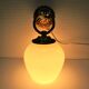 Hand sconce golden metal patinated opaline vintage