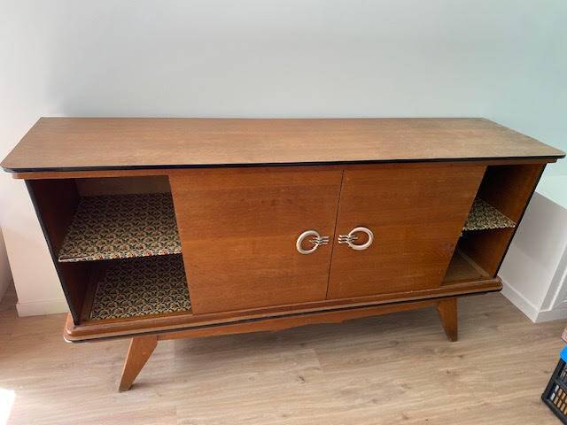 Vintage sideboard with compass legs