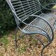 Iron garden bench