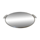 Plateau miroir rond, en métal chromé, art déco, années 30-40
