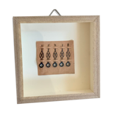 Miniature frame, antique pocket watch hands