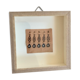 Miniature frame, antique pocket watch hands