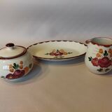 Longchamp Agen model sugar bowl and creamer on tray