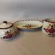 Longchamp Agen model sugar bowl and creamer on tray