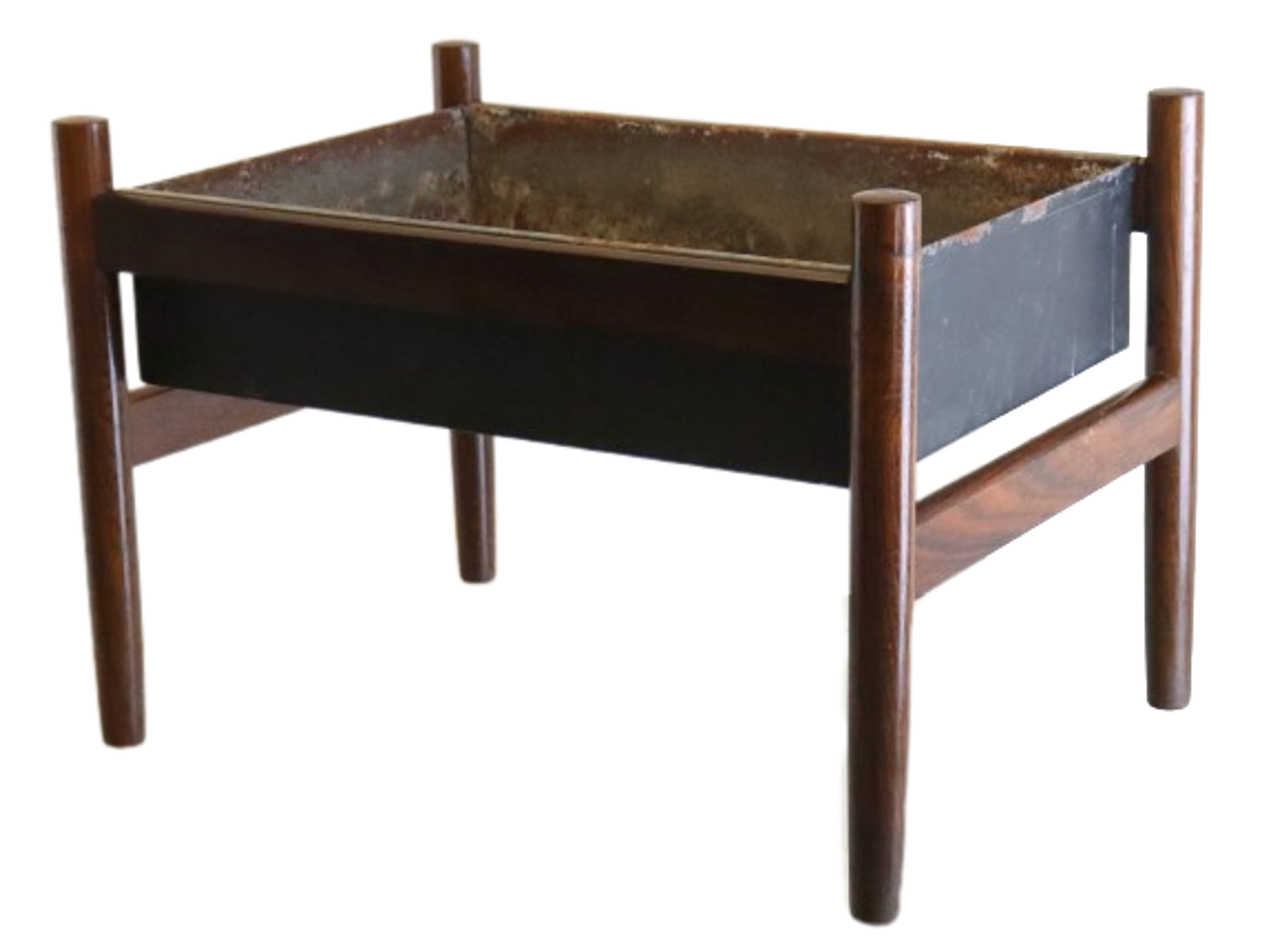 Jardinière vintage en palissandre 'kokkedal' design danois