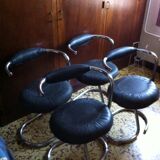 Suite of 4 chairs by Giotto Stoppino 1970
