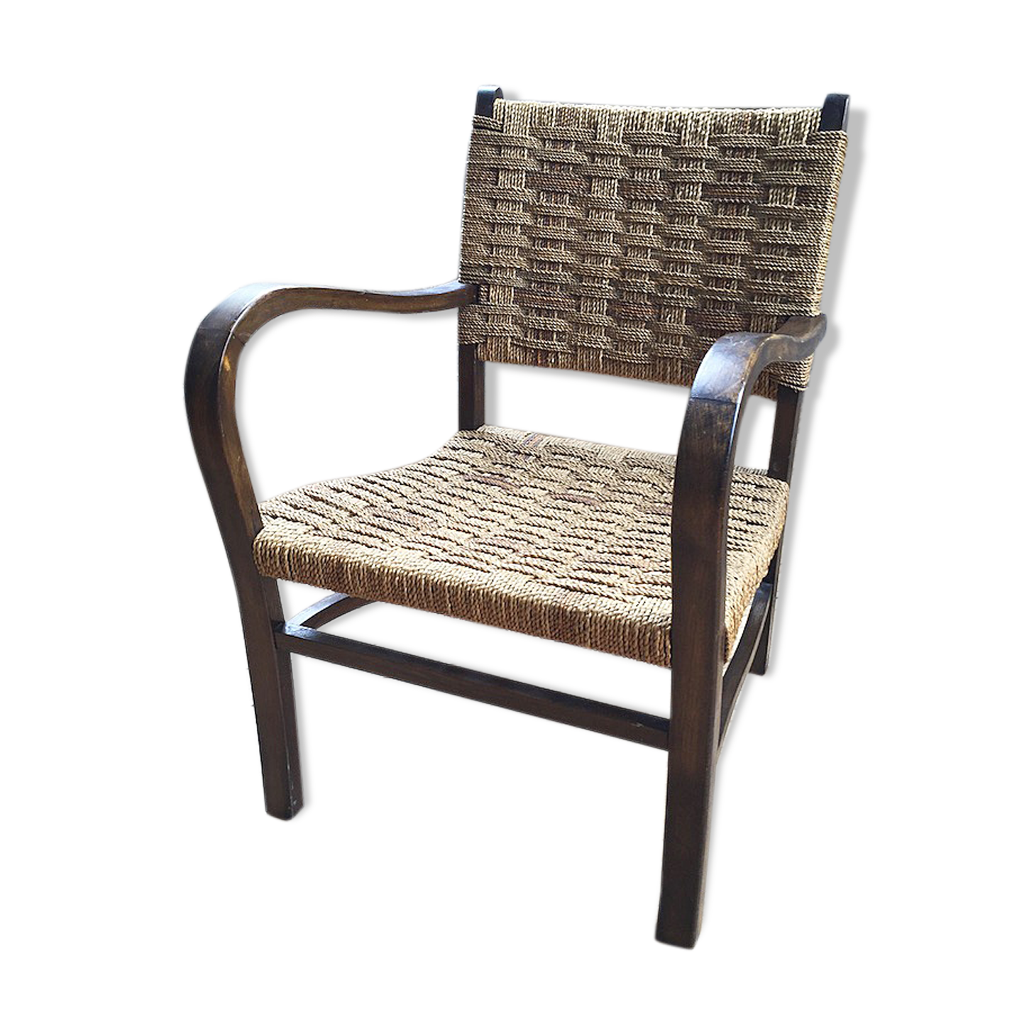 Bridge armchair Vroom and Dreesman in rope