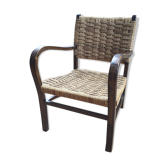 Fauteuil bridge Vroom and Dreesman en corde