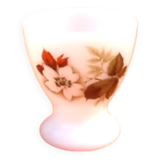 Year 1970 Glass egg cup / Hawthorn flower decoration