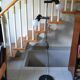 Floor lamp 2 adjustable spots 70s Hustadt-Leuchten