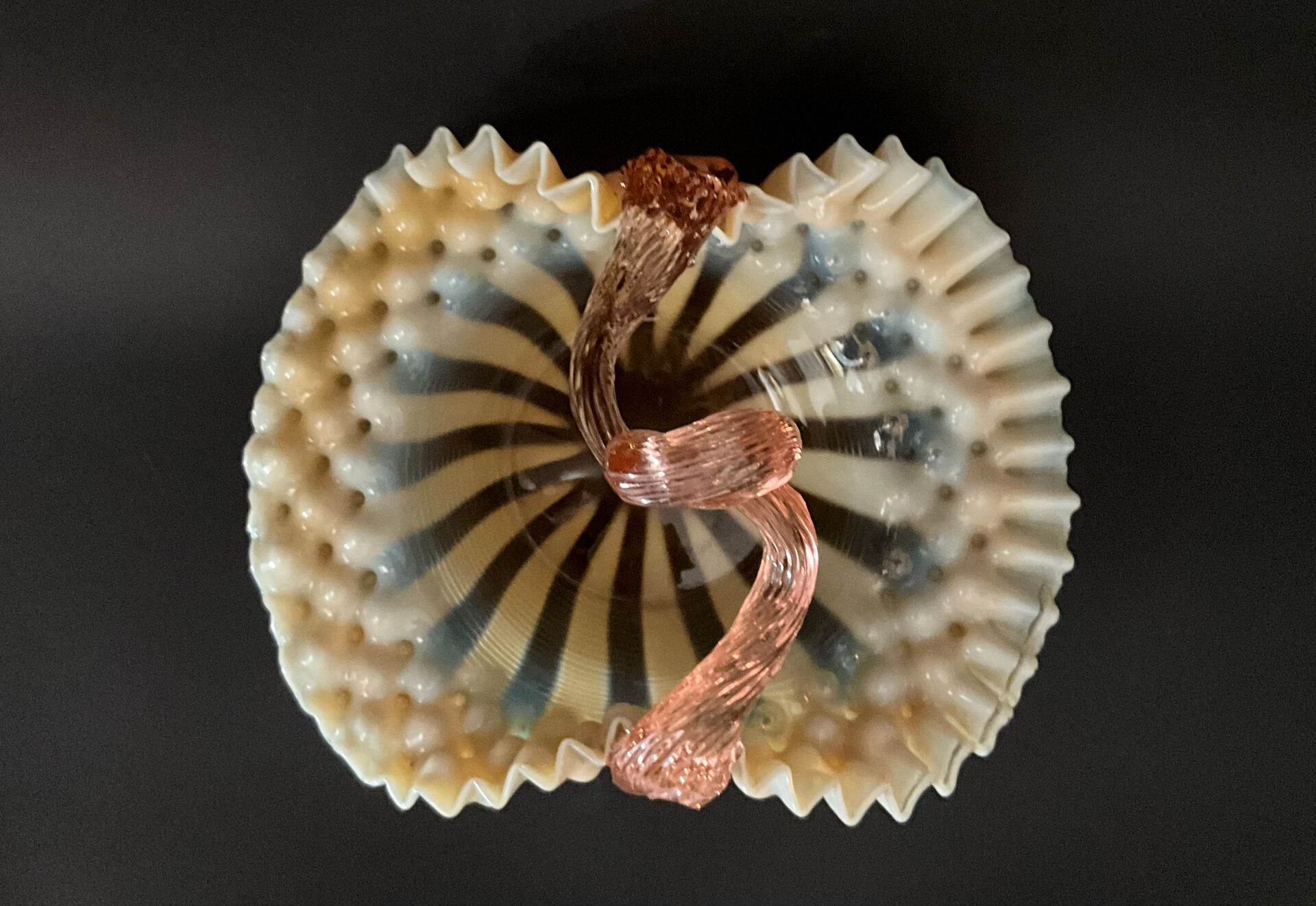 Murano opaline glass bowl, Italy, 1950s-1960s