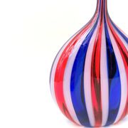 Vase de Murano en verre soufflé multicolore, Italie 1970