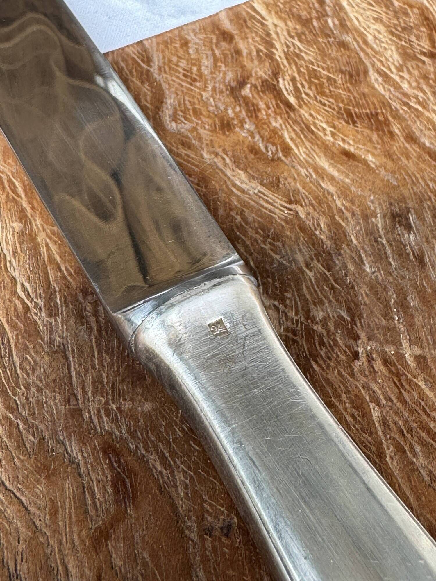 Alfénide cutting service consisting of a fork and a knife L27