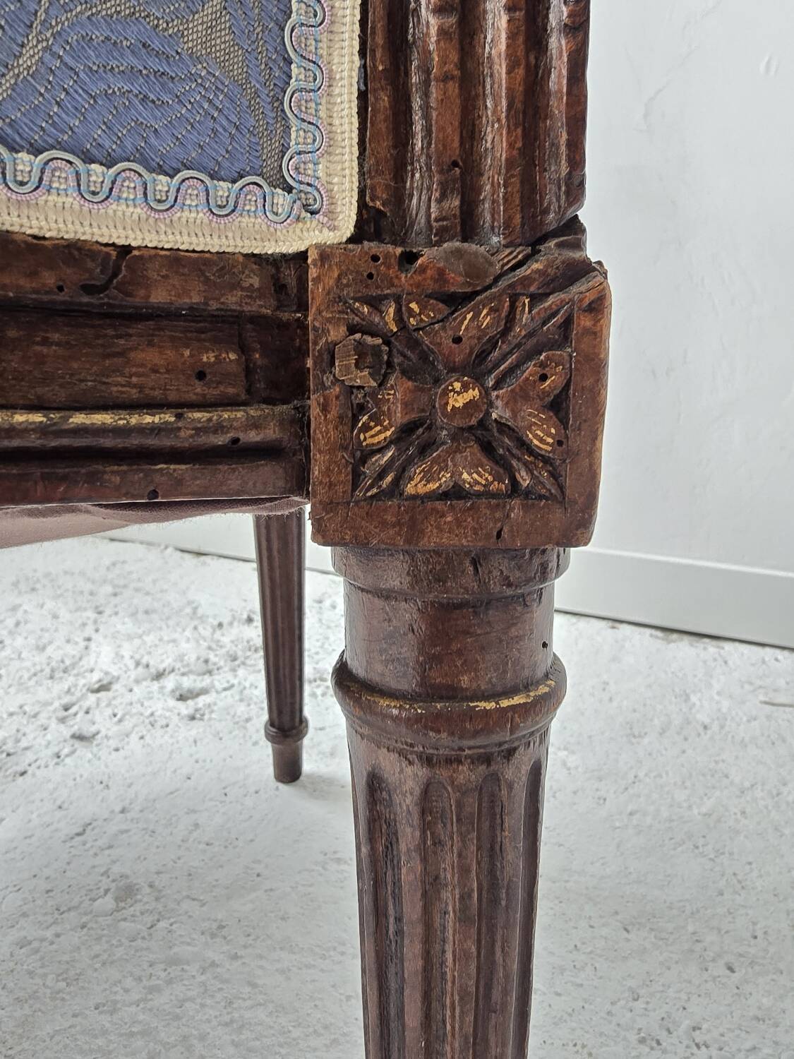 Pair of 18th-century Louis XVI cabriolet armchairs