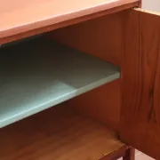 Small Ulferts teak sideboard from the 1960s with integrated handles.